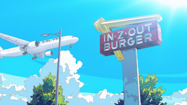 IN-Z-OUT BURGER in Anime