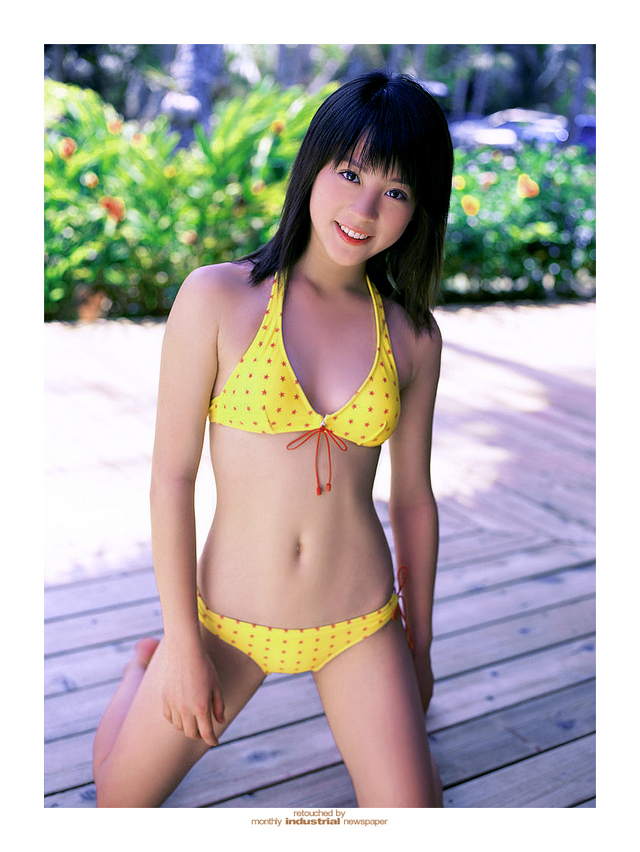 Asian young shaved outdoor