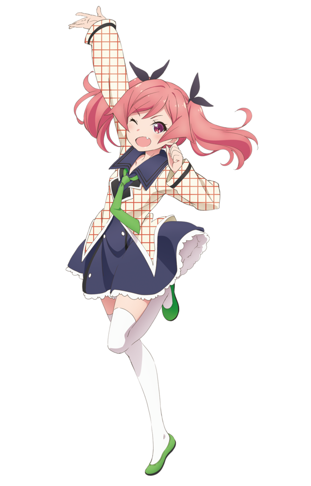 A character visual of Nua Nakamachi, a member of the rival idol unit Cream Anmitsu from the upcoming Dropout Idol Fruit Tart TV anime.