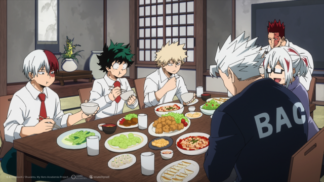 Todoroki family meal in My Hero Academia