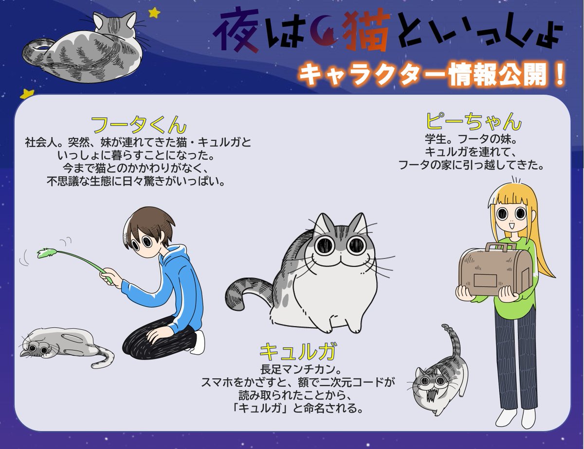 Nights with a Cat character introduction