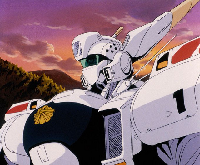 A close-up of the AV-98 Ingram Patrol Labor from the Patlabor The Mobile Police OAVs.