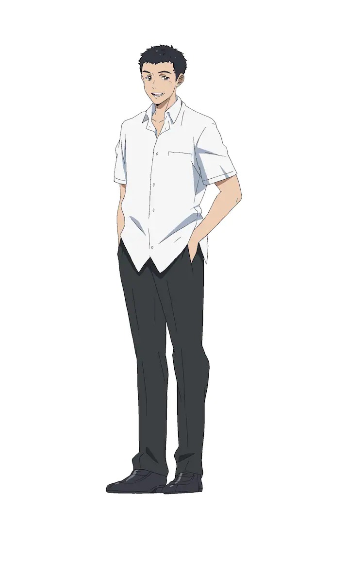 anime man standing