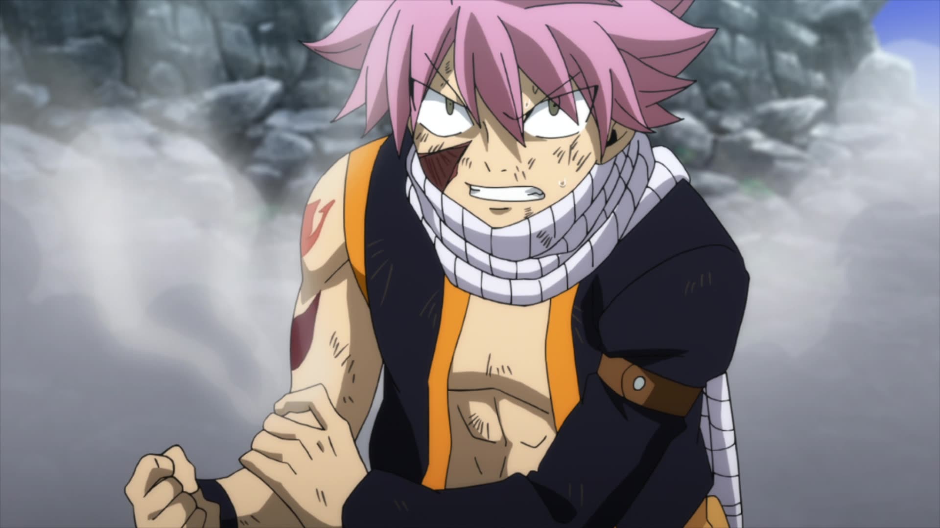 Natsu and Gajeel own Sabertooth! – Dragon Force Activated! – Fairy Tail 294