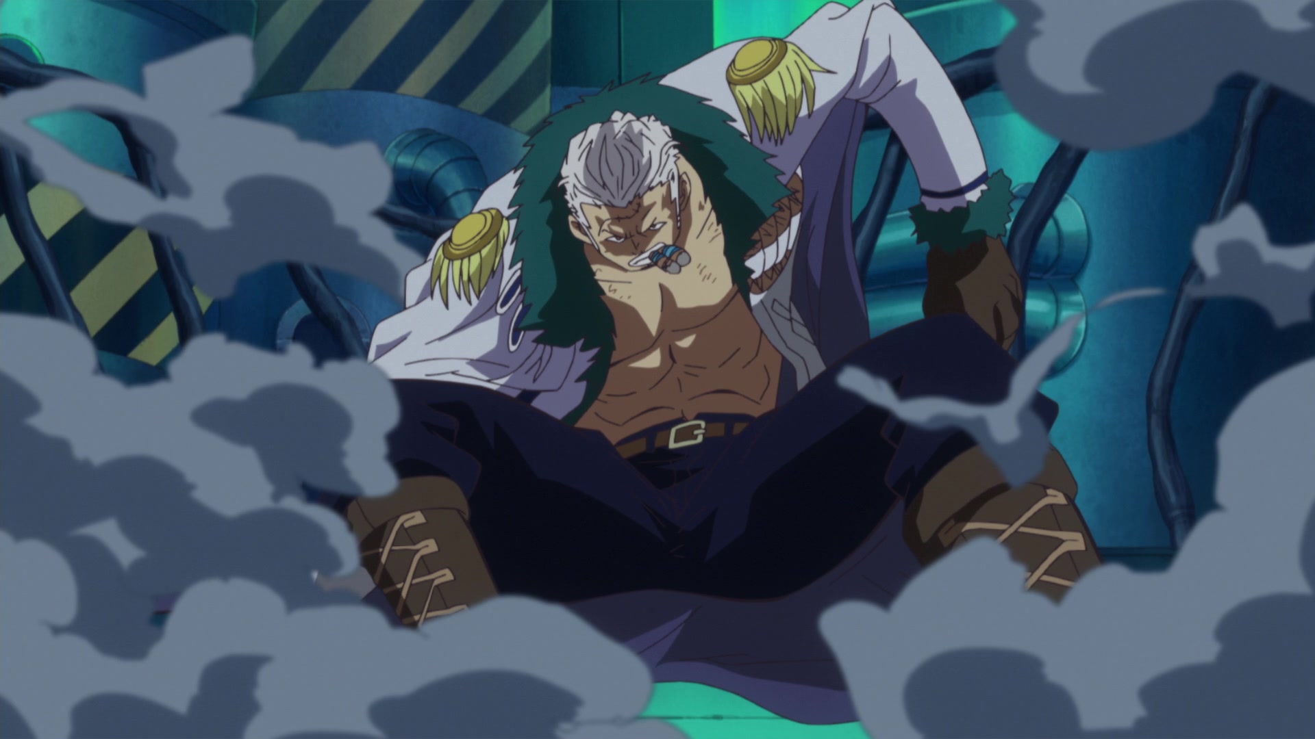 One Piece Punk Hazard 575 629 Episode 616 A Surprising Outcome White Chase Vs Vergo Watch On Crunchyroll