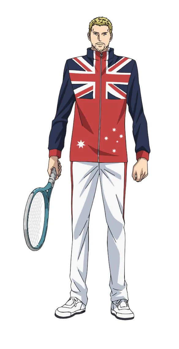 El Príncipe del Tenis II: diseño de personajes de Jean Fitzgerald de la Copa Mundial Sub-17