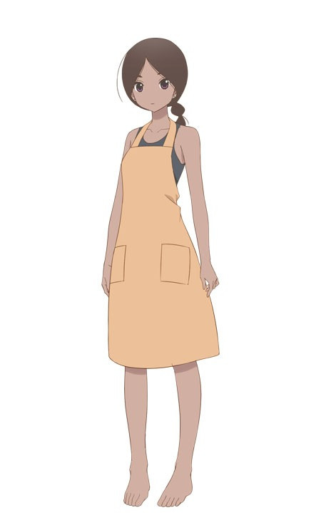 A character visual of Nadira, a housekeeper from the upcoming Kakushigoto TV anime.