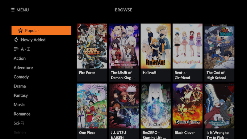 Crunchyroll on best sale ps4