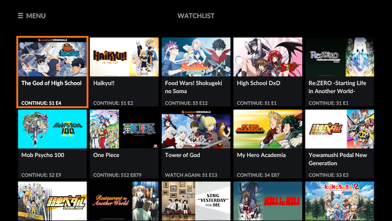 Crunchyroll clearance on ps4