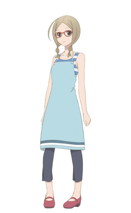 A character visual of Kumi Jouro, a flower shop clerk from the upcoming Kakushigoto TV anime.