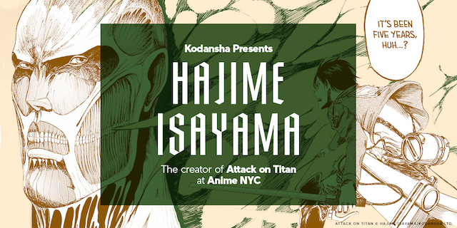 Attack on Titan Creator Hajime Isayama to Make First US Appearance at Anime NYC