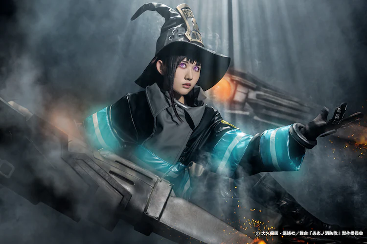 Fire Force stage play Rimo Hasegawa as Maki Oze