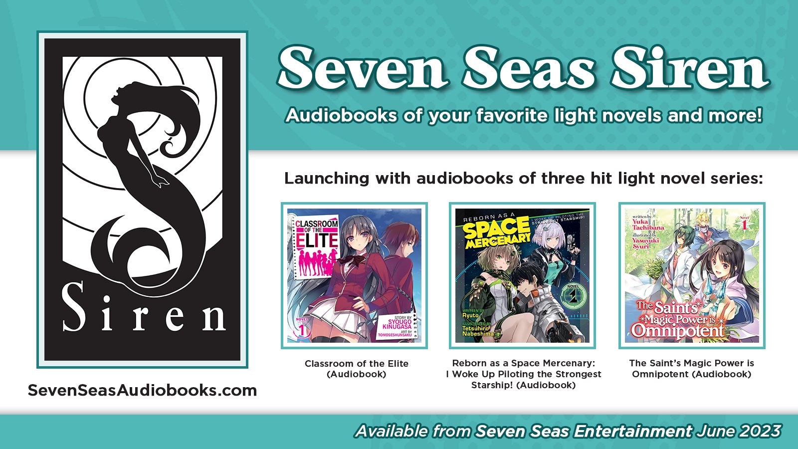 Classroom of the Elite and More Audiobooks to Come from New Seven Seas Audiobook Imprint