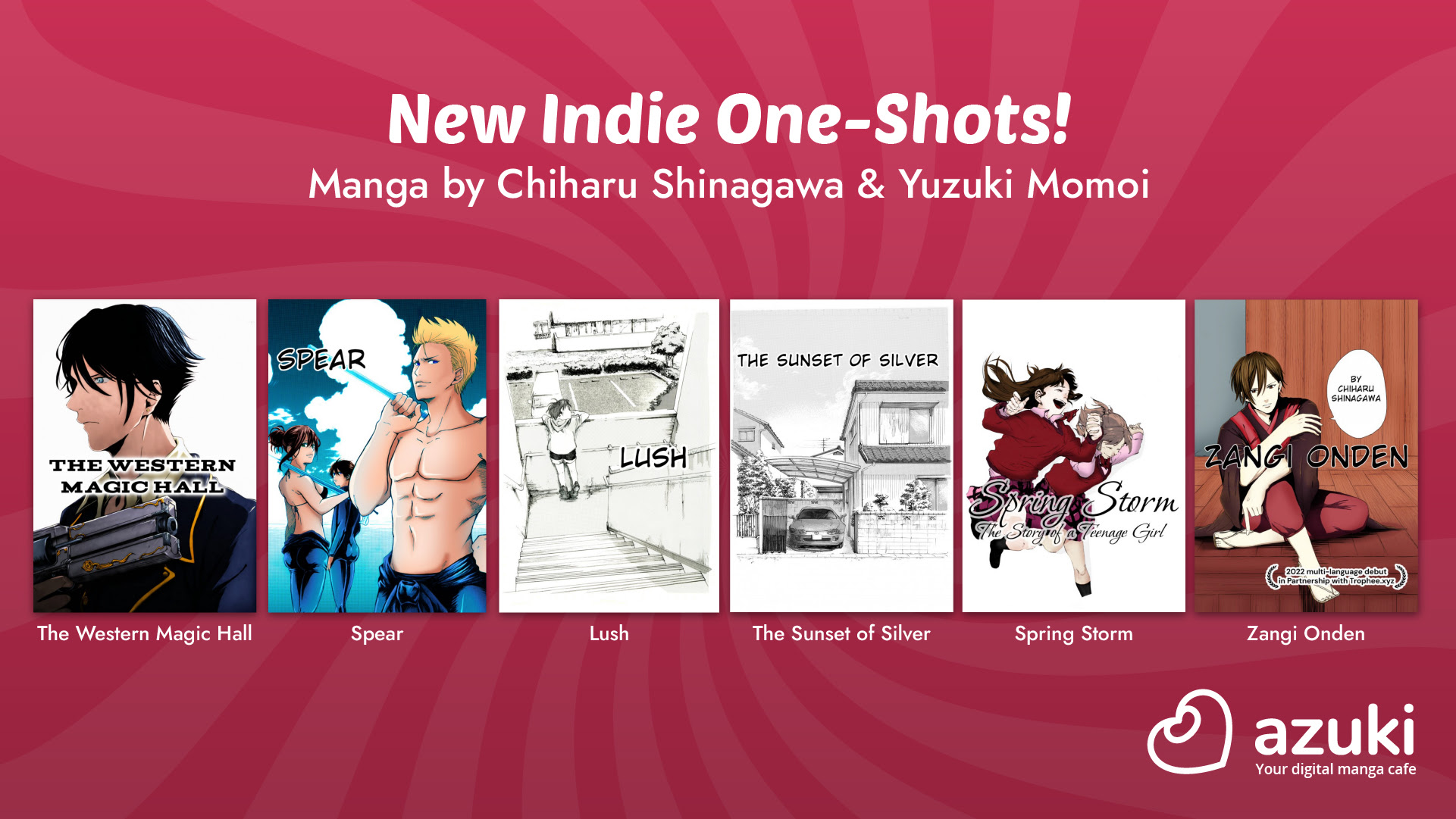 6 One-Shot Manga by Chiharu Shinagawa, Yuzuki Momoi Head to Azuki