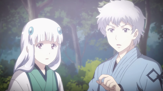 A screen capture of a dramatic flashback sequence from the 2nd preview video for the Tsugu Tsugumomo TV anime.