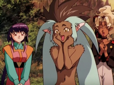 The original Tenchi Muyo OAV episode 10 has another adult-sized furry chick...