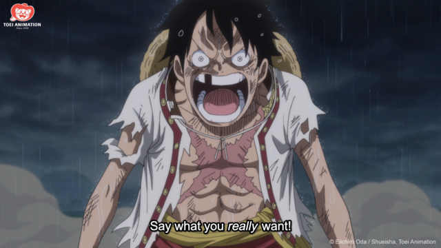 One Piece, Luffy Yells at Sanji