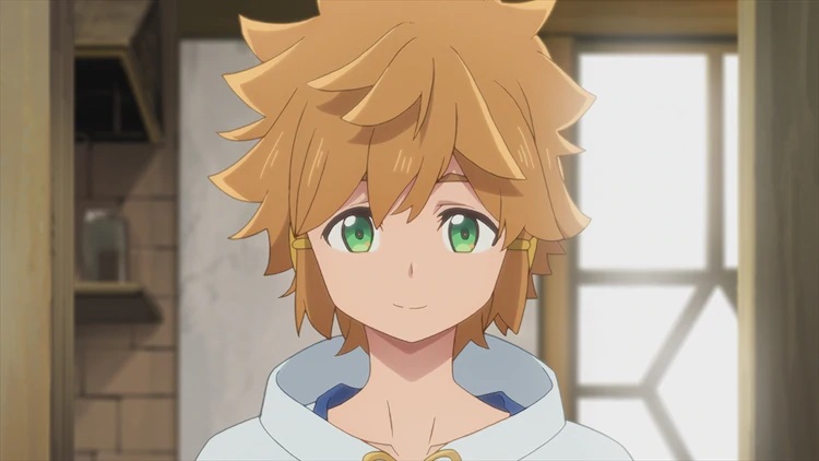 Lloyd, the titular hero of the Suppose a Kid from the Last Dungeon Boonies Moved to a Starter Town TV anime, sports a gentle smile in a scene from the upcoming series.