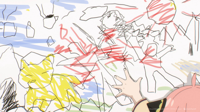 Anya's drawing in SPY x FAMILY