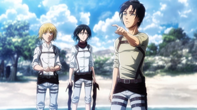 Erin, Armin and Mikasa