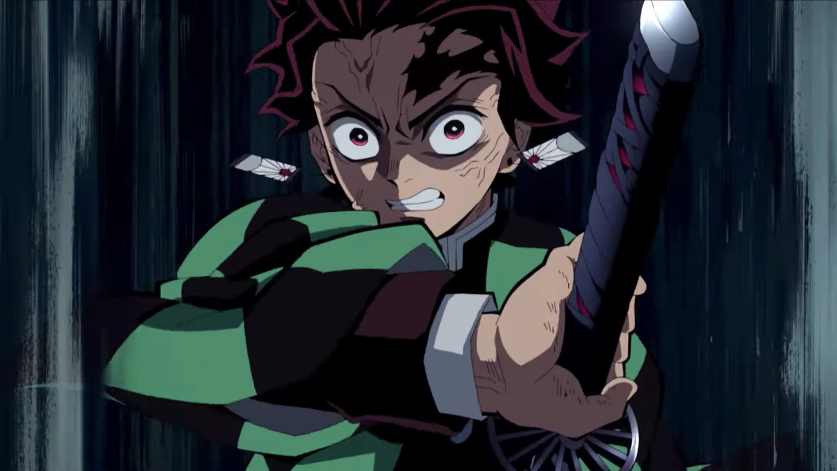 Клинок рассекающий демонов танджиро. Demon Slayer муген. Kimetsu no Yaiba the movie: Mugen Train. Танджиро Камадо демон.