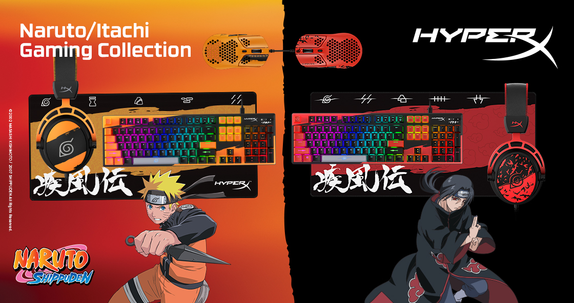 Crunchyroll - HyperX y Naruto Shippuden nos traen una colección increíble de  productos para otakus gamers