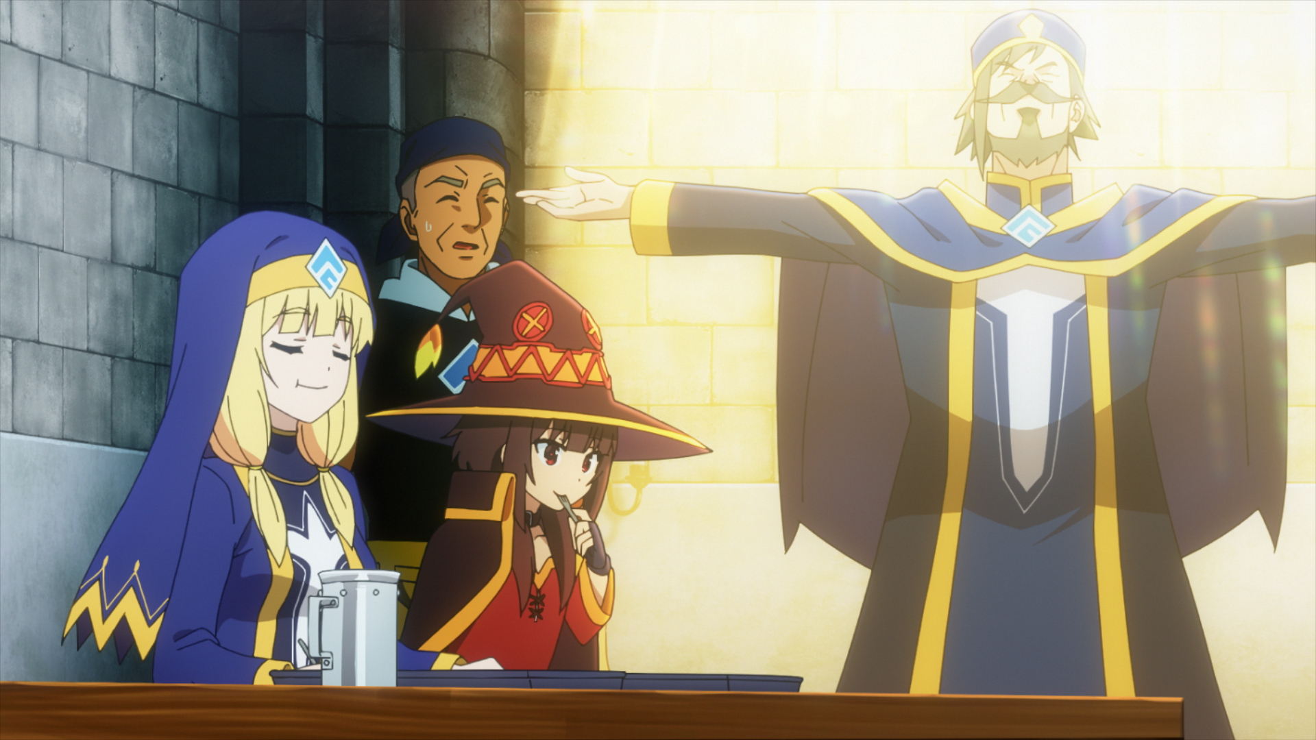 KONOSUBA -An Explosion on This Wonderful World! Anime Unveils Dynamic Trio of Character Visuals