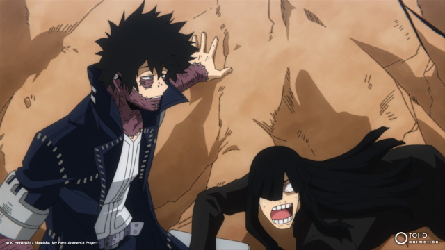Skeptic and Dabi in My Hero Academia