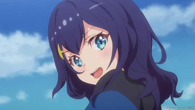 Shizuka smiles in a scene from the upcoming World Dai Star TV anime.