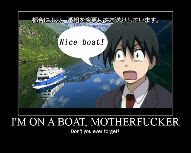 School Days Anime Nice Boat