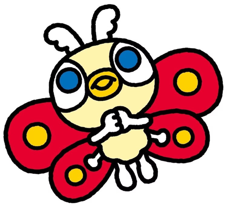 A character setting of Chibi Mothra from the upcoming Chibi Godzilla Raids Again TV anime.