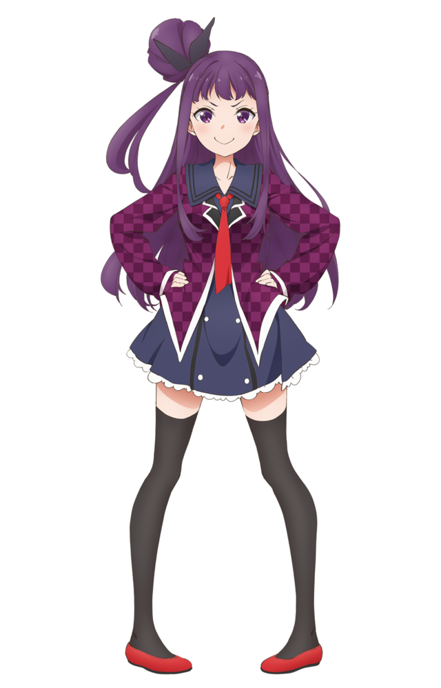 A character visual of Chiko Sekino, a member of the rival idol unit Cream Anmitsu from the upcoming Dropout Idol Fruit Tart TV anime.