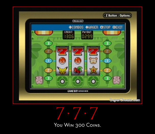 Pokemon slot machines fire red