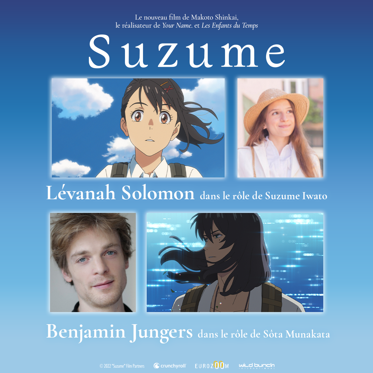 Crunchyroll Suzume Le film sera projeté en VF, découvre le casting du doublage français