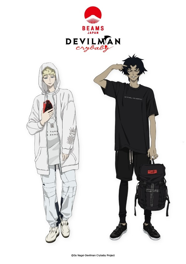 Ryo Asuka Akira Fudo Manga Unisex Anime Shirt Devilman Crybaby Shirt Devilman Crybaby New Unisex Anime Japanese -Aesthetic