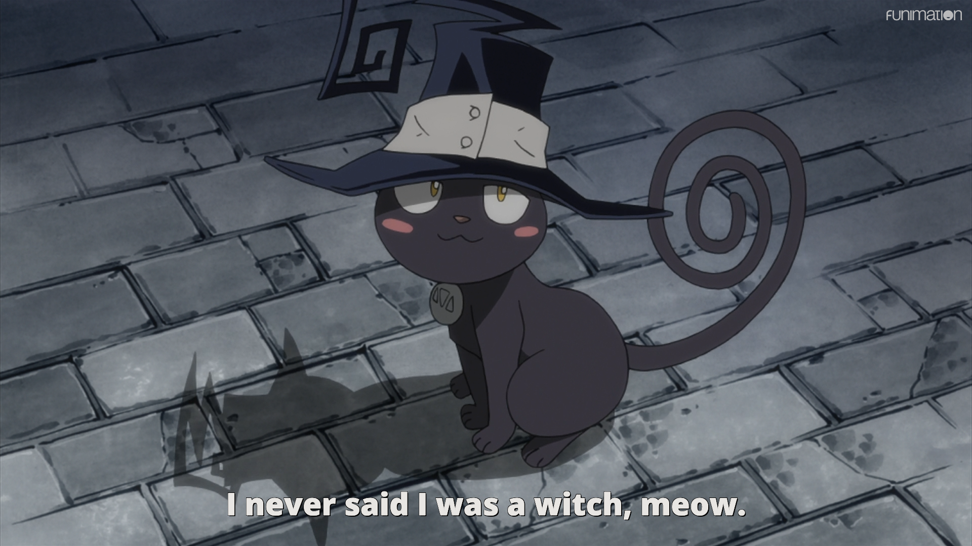 Blair sits in cat form, Soul Eater