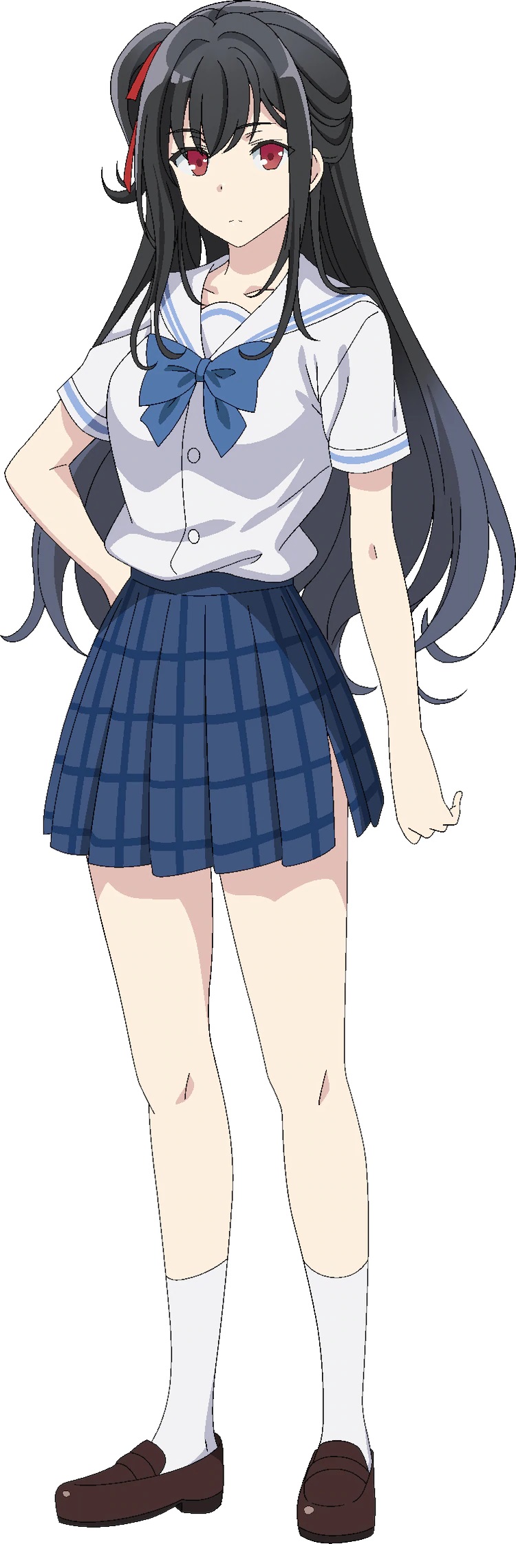 A character setting of Nagisa Natsunagi, a young woman client from the upcoming Tantei wa Mou, Shindeiru. TV anime.