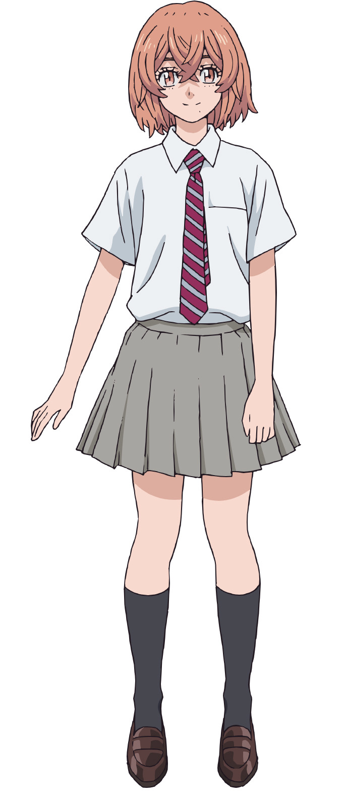 A character setting of Hinata Tachibana as a middle school student from the upcoming Tokyo Revengers TV anime.