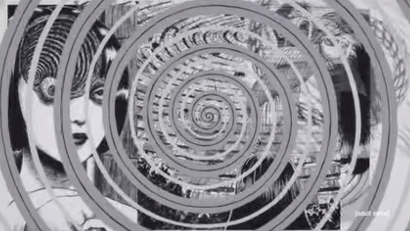 from the teaser trailer for Junji Ito's "Uzumaki"