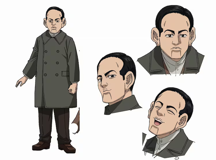 Goldenes Kamuy Takubo Ishikawa Anime-Charakterdesign