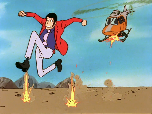 Lupin Running Away