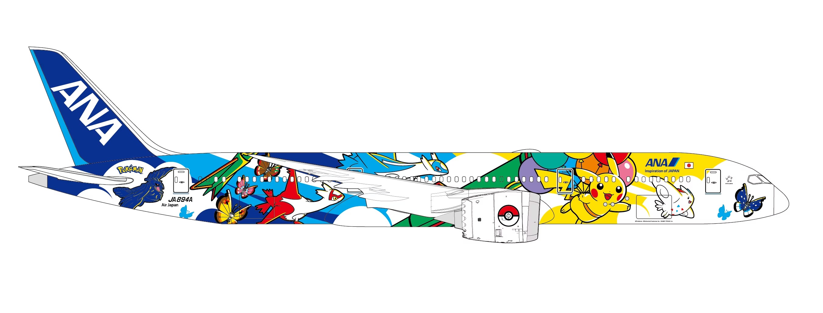 Pokémon ANA plane