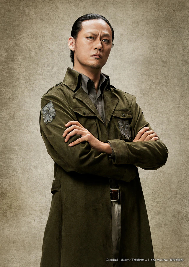 Takeshi Hayashina as Keith in Attack on Titan the Musical