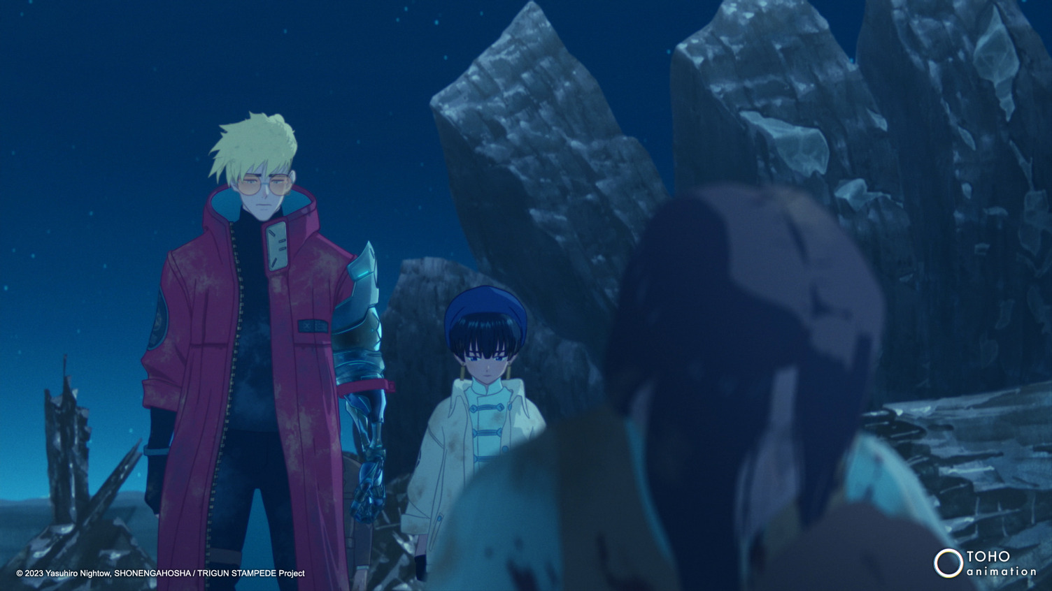 Vash, Meryl und Rosa in TRIGUN STAMPEDE