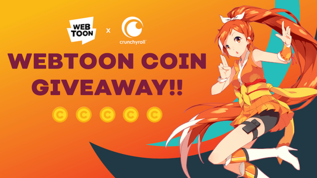 WEBTOON Offers Free Coins to Crunchyroll Users for a Limited Time