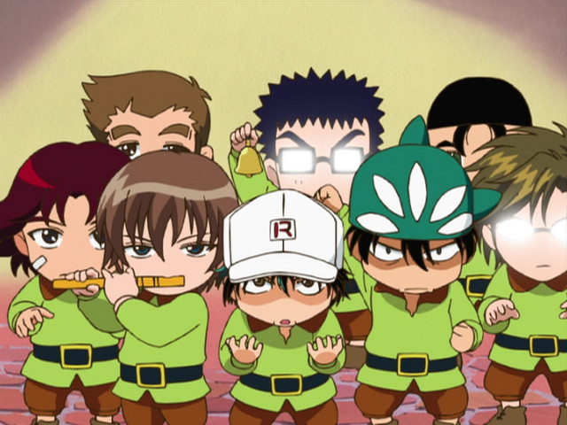 Episode 64 - Super Warriors Tenipuri 9 / Beware of Snow White?! / Leap Forth! Seigaku