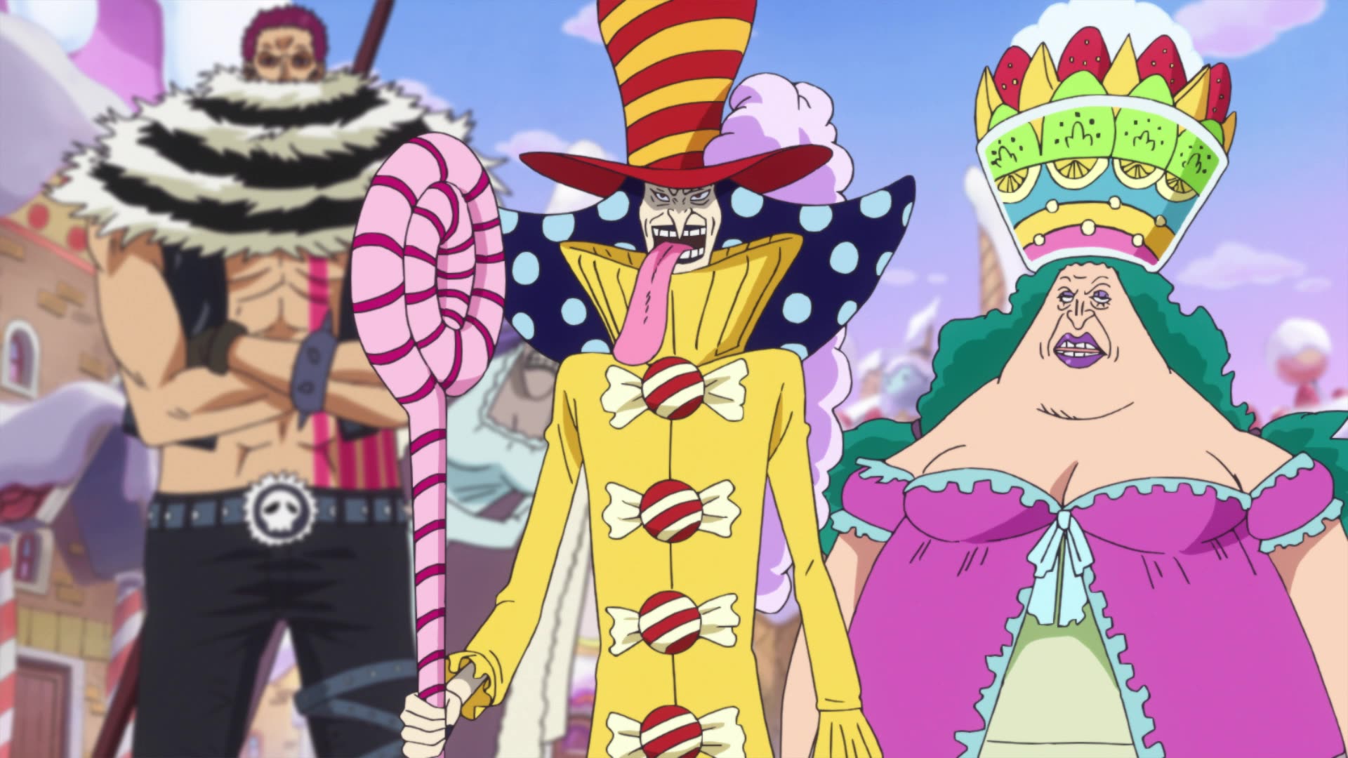 One Piece Whole Cake Island 7 878 Episode 844 The Spear Of Elbaph Onslaught The Flying Big Mom Watch On Crunchyroll