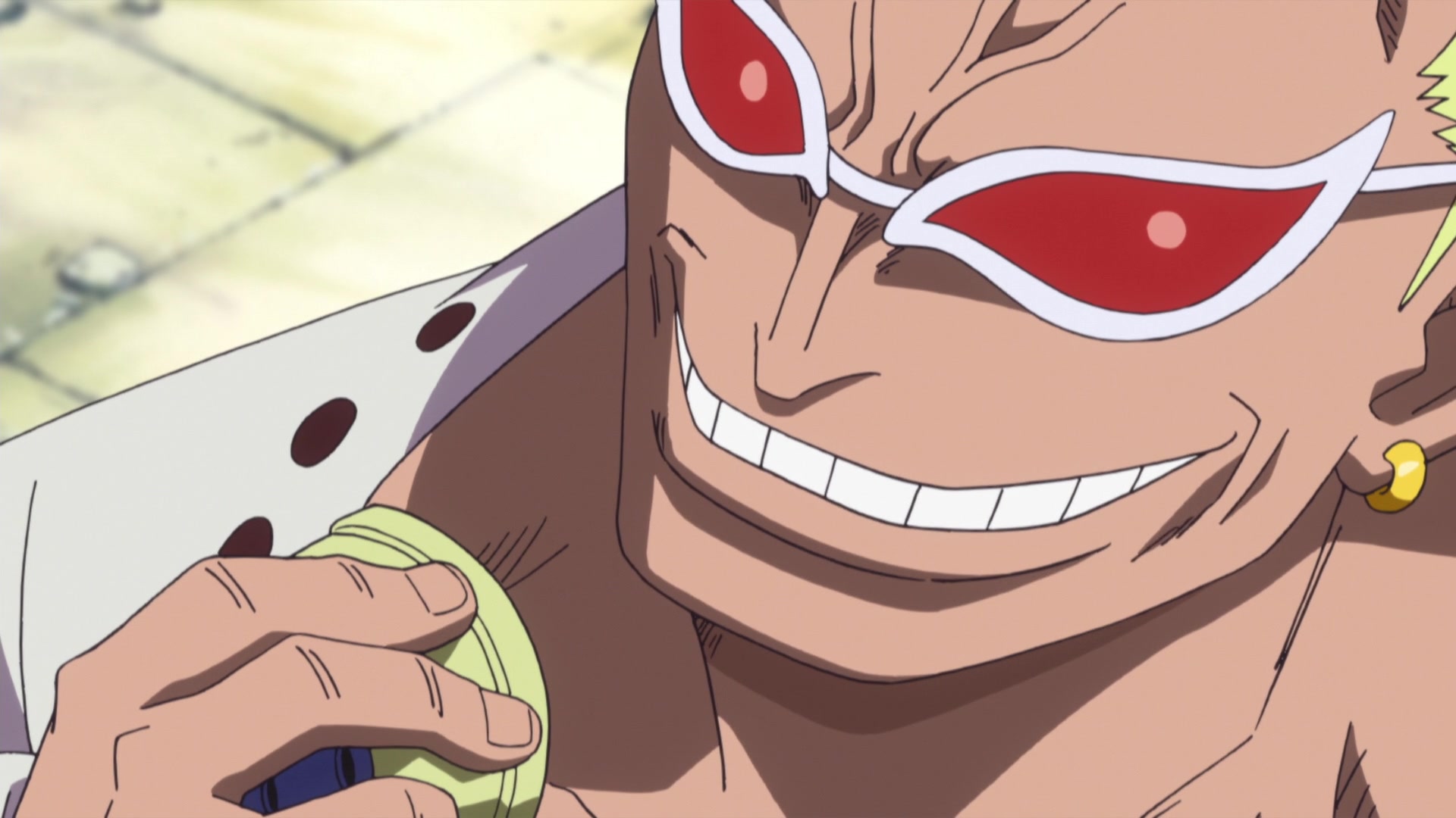 One Piece Punk Hazard 575 629 Episode 608 A Mastermind Underground Doflamingo Makes His Move Watch On Crunchyroll