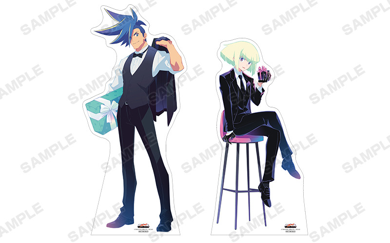 Galo and Lio standees