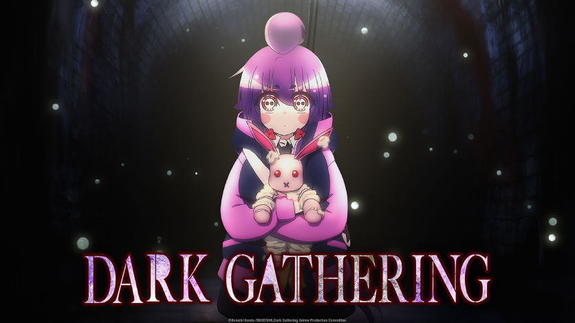 A promotional image for HIDIVE's streaming release of the Dark Gathering TV anime featuring artwork of the series protagonist, Keitaro Gentoga.